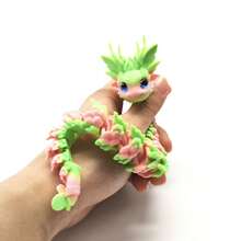 1pc 2026 3D Printed Flexible Snake Joint Insect Stress Relief Toy Decor, Cross-Border Craft Gift, Suitable For Boys, Girls, Interaction, Friendship, Home, Hot Selling, Explosion Model, Gift For Boyfriend, Girlfriend, Birthday, Party, Perfect Gift - Multicolor - View 4