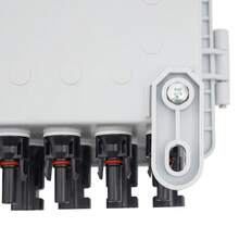 Modern PV Combiner Box, 6 String, Solar Combiner Box With 15A Rated Current Fuse, 63A Circuit Breaker, Lightning Arreste And Solar Connector, For On/Off Grid Solar Panel System, IP65 Waterproof - White - View 11