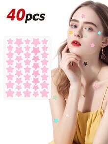 1000pcs Assorted Color Star Stickers (Pink, Black, White, Blue, Purple, Green), Suitable For Photography, Face Painting, Parties, Gatherings, Decorations, Vanity, Travel, Bedroom, Makeup Accessories, Affordable Price - Multicolor - View 8