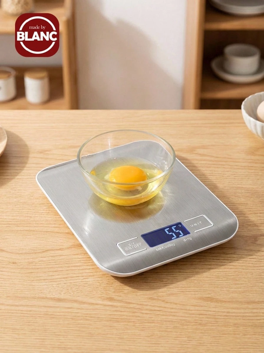 1pc Mini Digital Kitchen Scale, Stainless Steel LCD Electronic Intelligent Food Scale, Small Baking Scale, Jewelry Scale, Coffee Scale, Kitchen Utensils, Kitchen Tool,Kitchen,Party,Camping,Room Decor,Kitchen Items,Kitchen Portable. - Silver - View 1