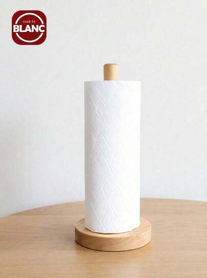 1 件厨房纸巾架，多用途木架（适用于保鲜膜、一次性抹布、纸巾、发圈）、壁橱储物架、餐桌收纳架、纸巾分配器、浴室架、家居装饰、浴室配件、母亲节、送给妈妈的礼物