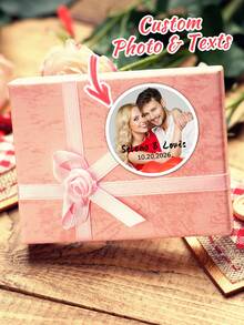 12/24/40pcs Customized Wedding Stickers - 1.97 Inch Personalized Thank You Labels With Photos And Text, Perfect For Engagement, Wedding Reception Decor And Gift Sealing, Ideal For Wedding Favors, Party Decorations, Wedding Party Gifts, Personalized Gifts - Multicolor - View 1