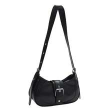Women's Multipurpose Crossbody Shoulder Bag, Stylish, Elegant, Retro, Adjustable Strap - màu đen - Xem 11