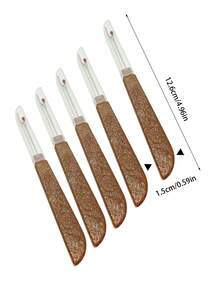 Brown Handle Manual Seam Ripper With Sharp Blade And Protective Cap, Ergonomic Grip And Safety Protection, Precision Removal Of Various Fabric Stitches, Correcting Sewing Errors, Opening Clothing Seams, Suitable For Cross Stitch Embroidery Modification, Patchwork Creation, Fabric Upcycling DIY - Thread Remover - View 10