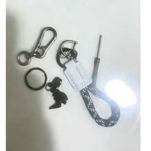 Cute Cartoon Dinosaur Keychain, Delicate Keyring For Women, Car Key Chain, Leather Rope, Backpack Pendant, Gift - Multicolor - View 15