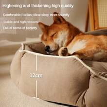 wuyingongfang Suede Fabric Rectangular Waterproof Anti-Urine Removable And Washable Pet Bed, Wear-Resistant, Bite-Resistant, Dirt-Resistant, Soft And Comfortable Dog/Cat Bed, Suitable For Small, Medium And Large Dogs And Cats, Multi-Season Use, Multiple Colors Available - Multicolor - View 11