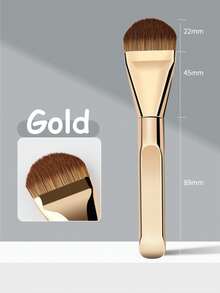 1支舌形粉底刷 - 超薄无痕粉底 - 平头粉底刷 - 特殊形状扇形化妆工具 - 美妆工具 - 美妆神器，专业全套化妆工具 - 彩色 - 查看 7