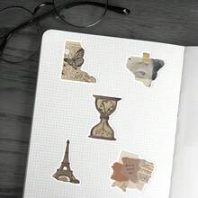 50Pcs Retro Nostalgic INS Girlish Style Stickers Stationery Luggage DIY Decals - 50PCS - View 6
