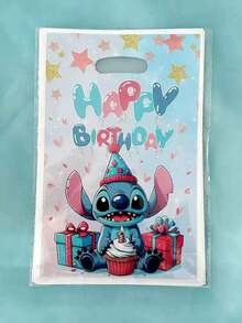 20pcs Lilo & Stitch Party Gift Bags, Blue Stitch & Pink Angel Candy Gift Bags, Birthday Party Decor - A - View 8