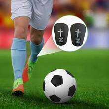 1双交叉式足球护腿板，加厚抗冲击腿部保护垫，舒适轻便，交叉式设计，适合训练和比赛，男女通用 - 十字架系列 - 查看 4