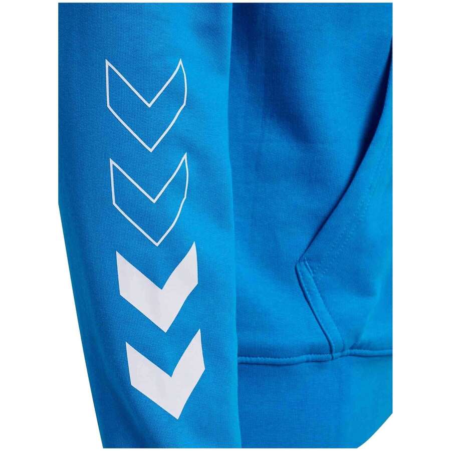 Hummel Hoodie 225883-7335 For Men And Women In Color Blue - الأزرق - مشاهدة 1