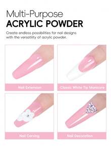 Coscelia Acrylic Nail Kit With Nail Lamp And Drill Machine - 6 Colors Gel Polish, Top & Base Coat, Acrylic Powder Set With 30ML Acrylic Liquid, Glitter Powder - Everything Needed For DIY Nail Art - Gift For Women For Summer Vacation - 多色03 - 查看 9