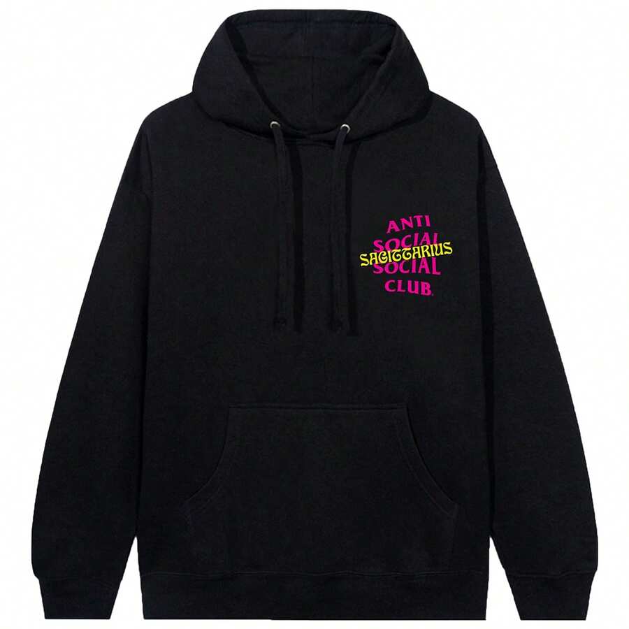 Anti Social Social Club Sag Hoodie Mens - 黑色 - 查看 1