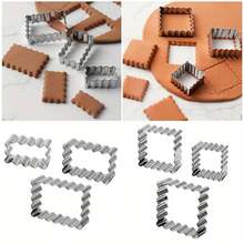 Stainless Steel Cookie Cutters, Cookie Cutter Knife, Blessing Frame Cookie Cutter - Silver - View 4