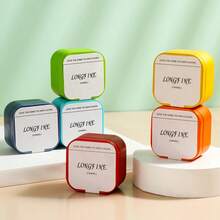 1件装香氛蜡烛礼盒套装，家居装饰配件，天然大豆蜡，燃烧均匀持久，超过12小时，无烟无味，透明玻璃杯耐热，礼盒包装，简约北欧风格，方形圆杯设计，橙黑撞色，适用于卧室、客厅、浴室、书房、办公室、约会、朋友聚会等场合。 - 彩色 - 查看 3