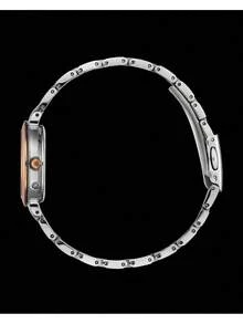 CITIZEN 1 chiếc đồng hồ vỏ thép không gỉ mạ vàng hồng, mặt số trắng với chữ số Ả Rập và hiển thị ngày, dây đeo thép không gỉ mạ vàng hồng, kính khoáng, đường kính vỏ 34mm, chống nước 30M, bộ máy năng lượng mặt trời - EC1162-59A - trắng - Xem 3