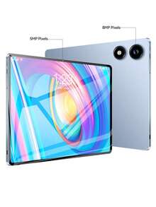 Qetupa 10.1英寸安卓15平板电脑，4GB RAM + 64GB/128GB ROM，MTK 6762四核1.3GHz处理器，高清(1280x800) IPS触摸屏，蓝牙5.2和802.11ac WiFi 5，GPS，500万像素前置摄像头和800万像素后置摄像头，6000mAh大容量电池，不支持SIM卡(S3-1)（不含适配器） - 藍色 - 查看 5