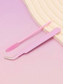 AYRMILLA Multi-Color False Eyelash Tweezers Set, Includes 1 Eyelash Brush And 1 Tweezers, A Complete And Convenient Eyelash Curler Set. Precise Tweezers, Also Suitable For Manicure And Makeup. - Multicolor - View 8