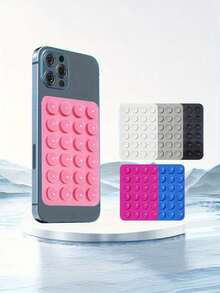 Funda de teléfono con ventosa de silicona, Soporte de teléfono con ventosa, Octobuddy, Soporte de teléfono adhesivo, Soporte de teléfono adhesivo - Multicolor - Ver 10