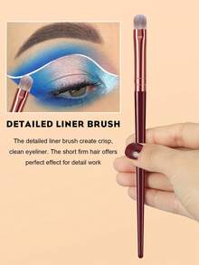 13件套/1件全套化妆刷套装，包含12支柔软的化妆刷——例如透明散粉刷、腮红刷、轮廓刷、高光刷、粉底刷、鼻影刷、眼影刷、眉刷、唇刷和细节刷——以及1个刷子清洁碗；非常适合初学者、专业化妆师和美容爱好者。 - 酒紅色 - 查看 6