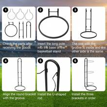 Metal Ball Storage Rack Vertical Sports Equipment Organizer Stand Sports Football Stand For Football Basketball Volleyball - Black-three Layers - View 7