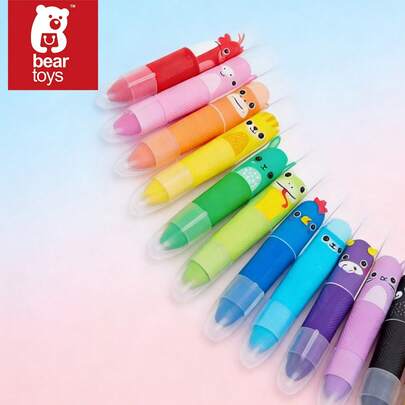 12pcs Jumbo Toddler Crayons, 12 ColorsTwistable Washable Smooth Large CrayonsFor Coloring, Drawing,School Supplies For Girls,Easter Basket Stuffers,Easter Egg Fillers,Easter Egg Stuffers,Squish,Easter Eggs,Party Favors,Easter Toys