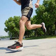 Nike 男子AIR ZOOM PEGASUS 41飛馬運動公路跑鞋 - 黑色/紅色/橙色 - 查看 11