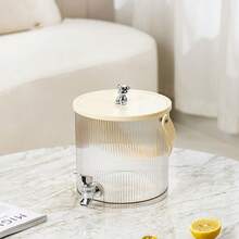 New Luxury Cold Water Dispenser With Faucet, Large Capacity Household Fruit Tea Cold Water Bucket, Picnic Set - Multicolor - View 13