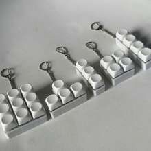 指尖减压玩具钥匙扣 - 多按钮按压器，便携式吊坠玩具，适合办公室专注放松，静音感官小工具，男女皆宜的理想礼物 - 多色 - 查看 5