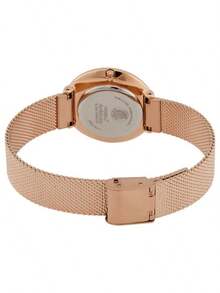 CITIZEN 一款优雅时尚的女士腕表，特点包括：玫瑰金不锈钢表壳、镶钻表圈、玫瑰金哑光表盘、米兰尼斯编织金属表带、矿物玻璃表镜、34毫米表壳直径、30米防水、太阳能机芯 - 智能太阳能驱动、电池续航时间长，展现现代女性的魅力。 - 玫瑰金 - 查看 3