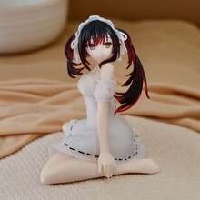 Anime Maid Girl Figure – 4.3-Inch Black & Red Hair PVC Statue In White Lace Dress With Apron, Sitting Pose High-Detail Collectible Model Toy For Desk Display Or Unique Birthday Gift For Anime Fans & Otaku Collectors. This Charming Anime Figurine Features A Realistic Long Black & Red Gradient Hair Design, Classic White Maid Outfit With Ruffled Sleeves, Cute Headband, And Delicate Apron Details. Perfect For Home Decor, Office Desk, Shelf Display, Or As A Thoughtful Present For Her On Valentine's Day, Anniversary, Or Birthday. Ideal For Anime Lovers, Cosplay Enthusiasts, And Collectors Who Appreciate High-Quality Craftsmanship And Cute Character Designs. Made From Durable PVC Material, This Figurine Is Lightweight, Easy To Clean, And Designed For Long-Term Display. - trắng - Xem 8