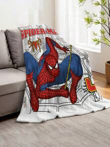 Marvel 漫威蜘蛛侠主题法兰绒毯，采用经典的红蓝超级英雄服装图案，温暖柔软，可用作沙发套、午睡毯、床上用品装饰等。 - 彩色 - 查看 12