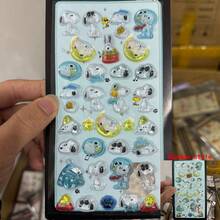 1 miếng dán bong bóng nổi hình Snoopy bằng pha lê, hình hoạt hình dễ thương, dùng trang trí đồ dùng học tập cho học sinh, quà tặng năm mới, quà tặng ngày Valentine, quà tặng lễ Phục sinh (Kiểu ngẫu nhiên) - Nhiều màu - Xem 3