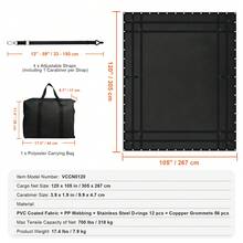 Cargo Network - 120*105 Zoll Mit Mesh, 700 Lbs, Wasserdicht - View 7