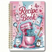 1pc Aesthetic Recipe Spiral Notebook Log, Family Recipe Book, Blank Pages, Perfect For Cooking Enthusiasts, Meal Planner - A - View 10