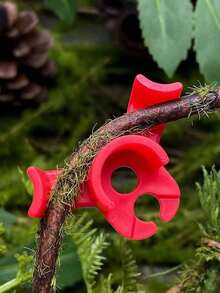 20pcs Plastic Garden Plant Clips, Red Plant Cultivation Fixers, 90 Degree Bending Clips - Multicolor - View 9