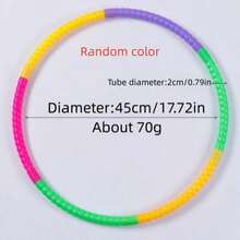 1pc Detachable Plastic , Gymnastics Hoop For Weight Loss, Fitness, Sports Equipment (Random Color) - Multicolor - View 8