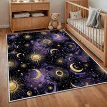 "The Celestial Body" Pattern Flannel Carpet, Featuring Stars, The Sun And The Moon, Represents The Design Of The Universe , 2D Digital Printing, Non-Slip Rubber Bottom, Multiple Sizes Available. Suitable For All Seasons, Washable, Machine Washable, Comfortable, Unique, Suitable For Him, Her, Family Members, Boyfriend, Girlfriend, Father, Family Members, Mother, Lover, Daughter, Son, Grandfather, Grandmother, Teacher, Doctor, Nurse, Friend, Classmate, Pet. As Birthday Gifts, Household Items, Wedding Items, Souvenirs, Home Decoration, Daily Life, Office Decoration, Birthday, Anniversary, Valentine's Day, Thanksgiving, Graduation Season, Christmas, Halloween, Mother's Day, Father's Day, Wedding, New Year Gift Decoration. Suitable For Shopping Centers, Restaurants, Kitchens, Bathrooms, Living Rooms, Bedrooms, Corridors, Balconies, Outdoor Doors, Door Mats, Entrance Mats, Non-Slip Mats, Offices, Cafes, Piano Room Floor Decoration - Nhiều màu 2 - Xem 5