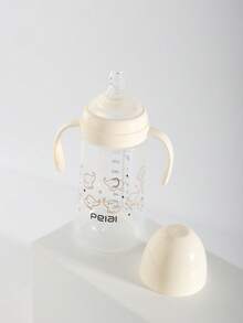 1pc Baby Panda, Dinosaur, Elephant, Rabbit Milk Bottle With Silicone Nipple And Handle, Anti-Drop, Suitable For Babies - Multicolor - View 16