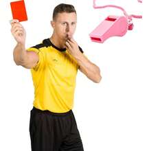 Whistle, Pink Whistles With Lanyard Plastic Loud Whistle Referee Loud Crisp Sound Emergency Whistle Teacher Polices Officials School Soccer Outdoor Enthusiasts Dog Training Party Favors - Pink + 3 PCS - View 3