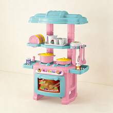 Mini Cocinita de Juguete para Arroz, Juego de Electrodomésticos para Niños 3-6 Años - Rosa - Ver 7