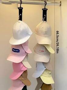 1 Set 8 Clip Baseball Cap Organizer - Grau und Schwarz Wandmontage/Kleiderschrank Hänge Mützenhalter, hält 8 Mützen, hochwertige Klammer Mützenlagerung, Kleiderschrank Accessoire und praktische Dekoration für Mützensammler und Modebegeisterte - Verschiedenfarbig - Übersicht 10