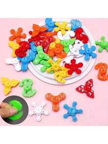 3/12/25/100 件迷你、简易塑料陀螺玩具、多形状感官手指玩具 - 派对礼品、礼品袋填充物、课堂奖励、派对用品、派对袋填充玩具、烦躁玩具、派对礼品 - 多顏色 - 查看 3