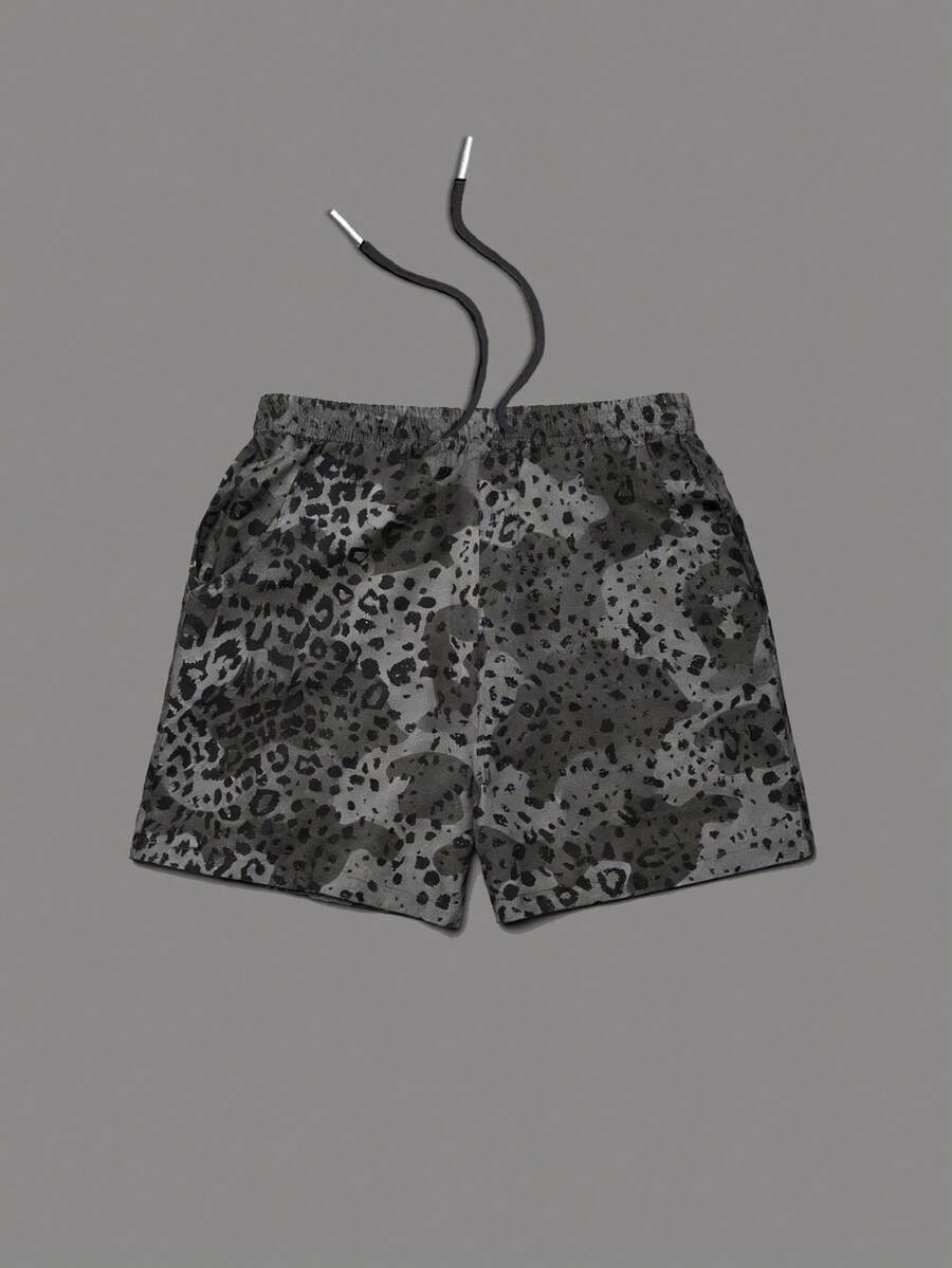 Men's Statement Print Shorts Fashion Designer Patterned Casual Daily Wear Shorts - 彩色 - 查看 1