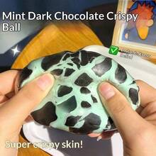手工薄荷黑蜡球，捏捏释放压力，酥脆口感，生日礼物 - 完美礼物 - 赠品（运输过程中外壳可能破裂，但不影响使用。介意者请勿购买） - 彩色 - 查看 1