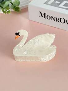1 chiếc (Mùa xuân) Kẹp tóc hình thiên nga trắng thanh lịch dành cho nữ, kẹp giữ tóc đuôi ngựa bằng acrylic, thích hợp cho sử dụng hàng ngày, dự tiệc, mùa cưới, tạo kiểu tóc, phụ kiện tóc hình động vật hoạt hình, kẹp tóc thanh lịch, kẹp tóc mùa hè cho nữ. - Nhiều màu - Xem 14