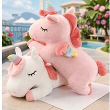 Plush Unicorn Toy, Soft Unicorn Plush Pillow Toy, Cute Cartoon Unicorn Toy, Suitable For Children, Mother's Day, Birthday, School Celebration, Graduation Gift, Children's Day, Holiday Decoration, Holiday Gift, Home Decor - Multicolor - View 1
