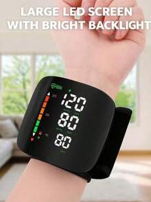 Blood Pressure Monitor, Household Automatic Blood Pressure Measuring Instrument, Arm-Type Blood Pressure Monitor, Neutral English Blood Pressure Monitor USB Plug-In Use-This Tool Does Not Include Batteries!Gifts For Elders - Voice - View 1