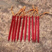 5pcs Aluminum Alloy Tent Stakes, Triangular Camping Pegs, Portable Outdoor Hiking Backpack Travel Household Tent Nails - Multicolor - View 3