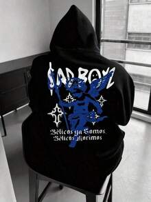 Men's Sweatshirts Black Sweatshirt Hoodies Autumn And Winter Outdoor Fitness And Leisure Y2k Men's Clothing Anti Social Club Halloween Christmas Halloween Costume For Men - Black - View 7